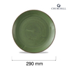 Talerz płytki Ø290 mm, zielony | CHURCHILL, Stonecast Sorrel Green