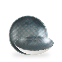 Miska coupe Ø250 mm, niebieska | CHURCHILL, Astro Metallic Blue