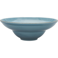 Talerz głęboki do pasty Kaszub z porcelany Ø260 mm, turkusowy | LUBIANA, Art