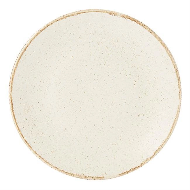Talerz coupe z porcelany, kremowy, ø210 mm | FINE DINE, Sand