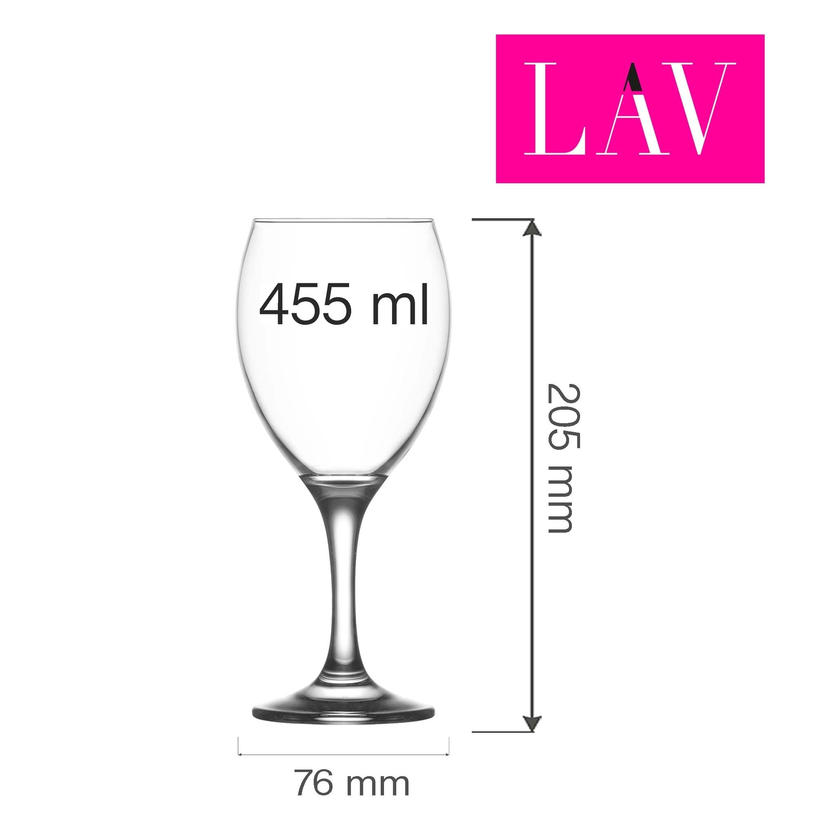 Kieliszek do wina, 455 ml | LAV, Empire