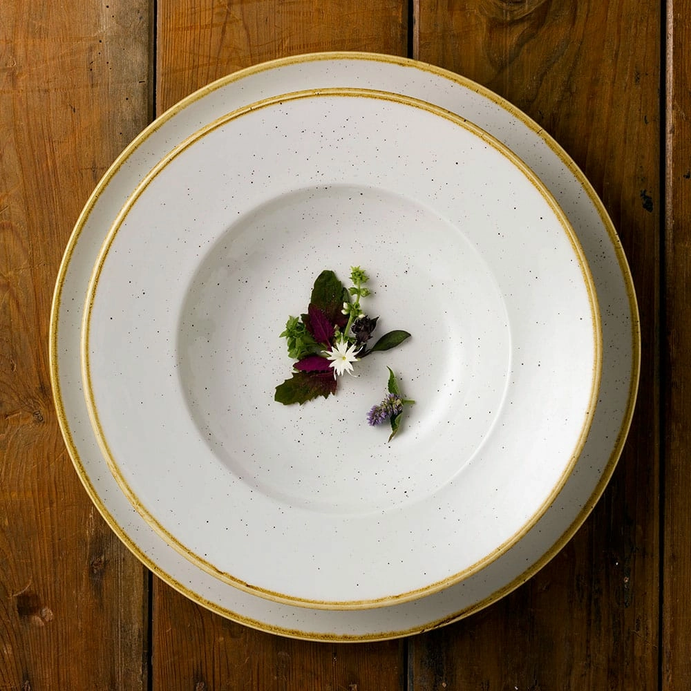 Talerz do pasty, Ø280 mm, 468 ml | CHURCHILL, Stonecast Barley White