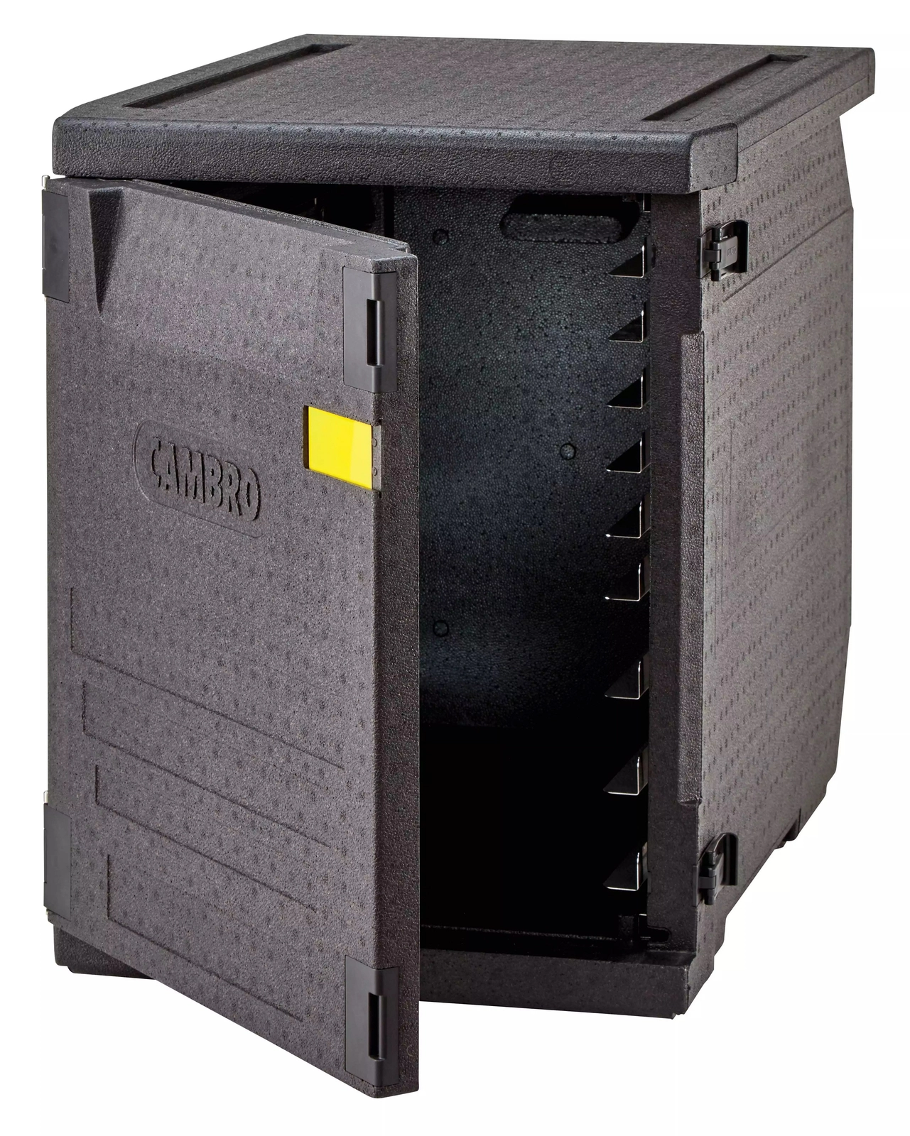 Pojemnik termoizolacyjny, 155 l, głębokość 615 mm, ładowany od przodu, 770x540x687 mm, czarny | CAMBRO, EPP4060FADJR110