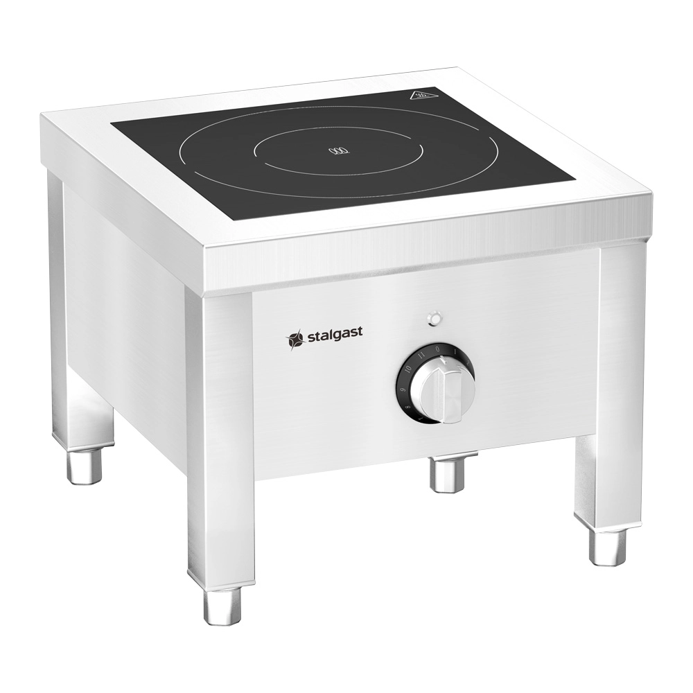 Taboret indukcyjny, 8 kW, 400 V, 500x500x380 mm | STALGAST, 773138