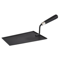 Kielnia ze stali nierdzewnej z drewnianym uchwytem, 370x235x125 mm, czarna | APS, 40681