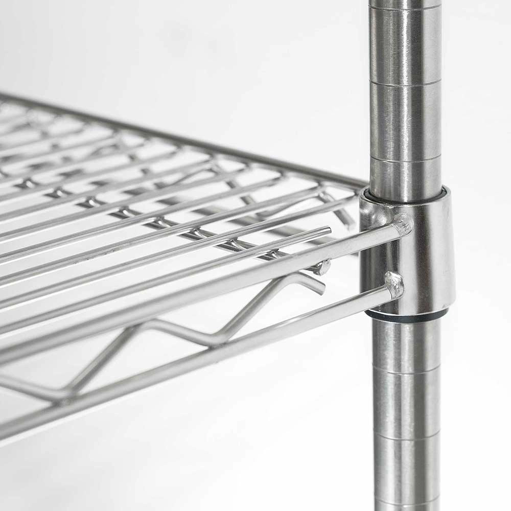 Regał magazynowy chromowany 4-półkowy 1525x610x1800 mm | STALGAST, 681152