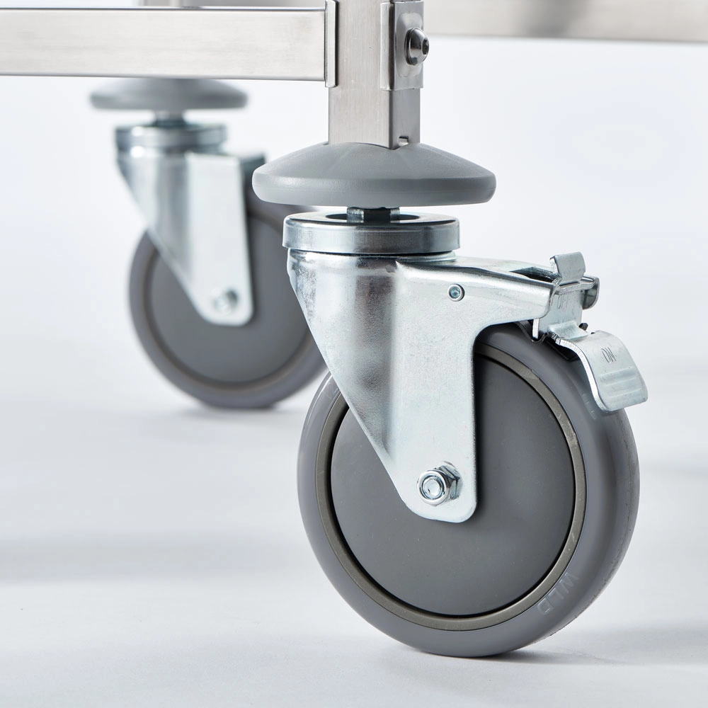 Wózek transportowy ze stali nierdzewnej, 14x GN 1/1, 380x550x1735 mm | STALGAST, 662111