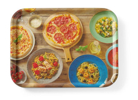 Taca do serwowania 330x430 mm z nadrukiem "Tasty Pizza & Pasta", antypoślizgowa | HENDI, 508015