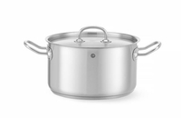 Garnek średni 6 l o średnicy 240 mm z pokrywką ze stali nierdzewnej | HENDI, Kitchen Line