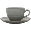 Spodek do filiżanki 390269 Aida z porcelany Ø145 mm, szary | LUBIANA, Art
