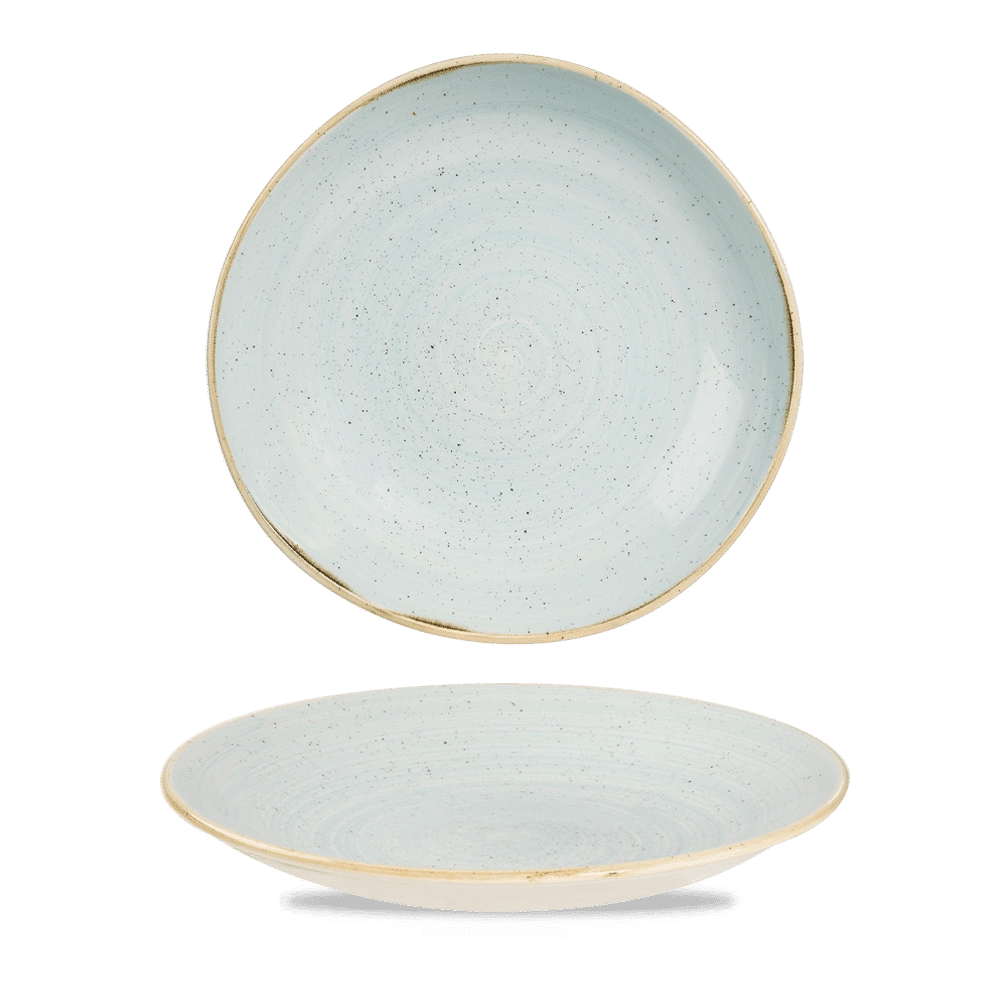 Miska o organicznym kształcie, 1100 ml | CHURCHILL, Stonecast Duck Egg Blue
