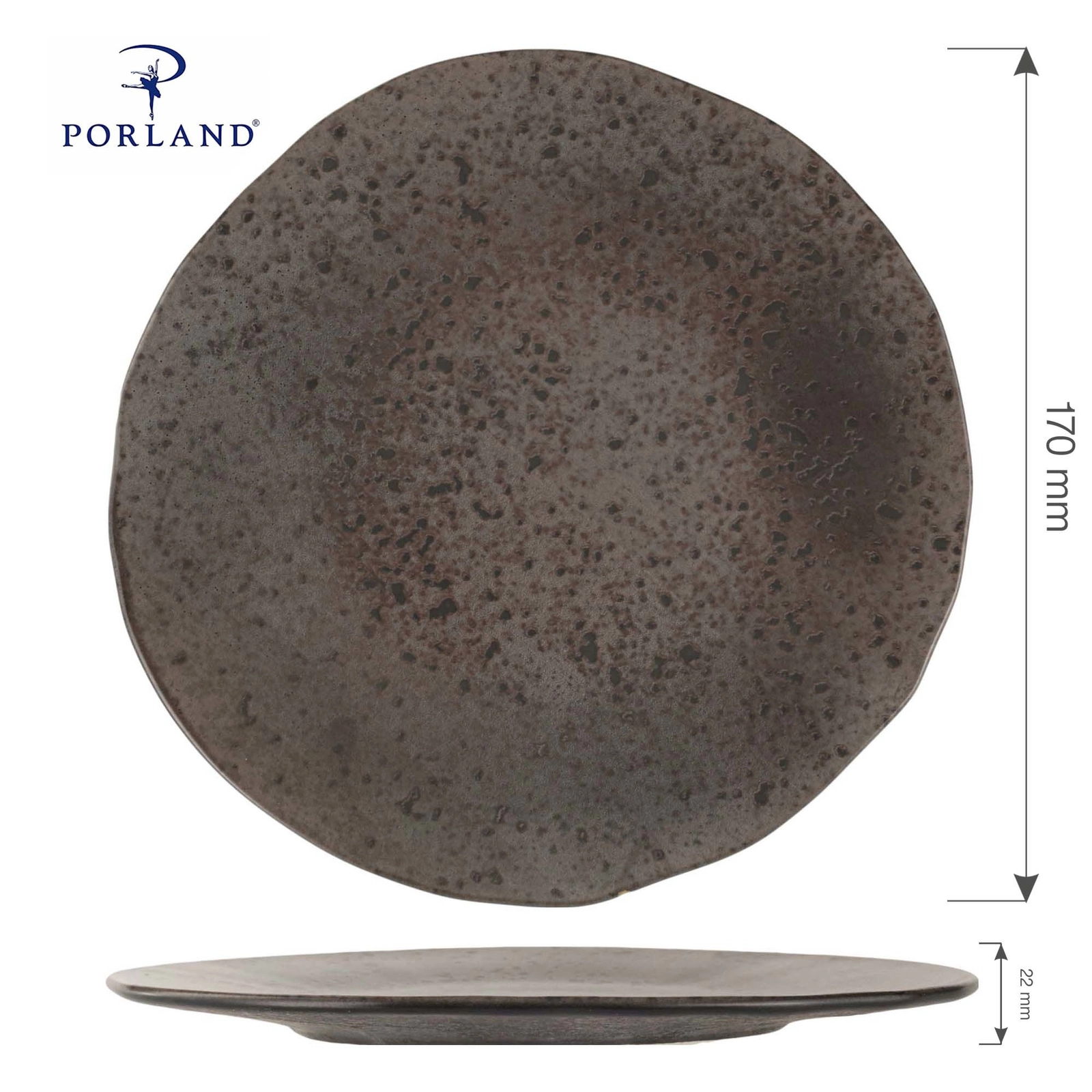 Talerz płytki, Ø170 mm | PORLAND, Ironstone