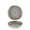Talerz organiczny z wysokim rantem Ø200 mm, szary | CHURCHILL, Stonecast Peppercorn Grey