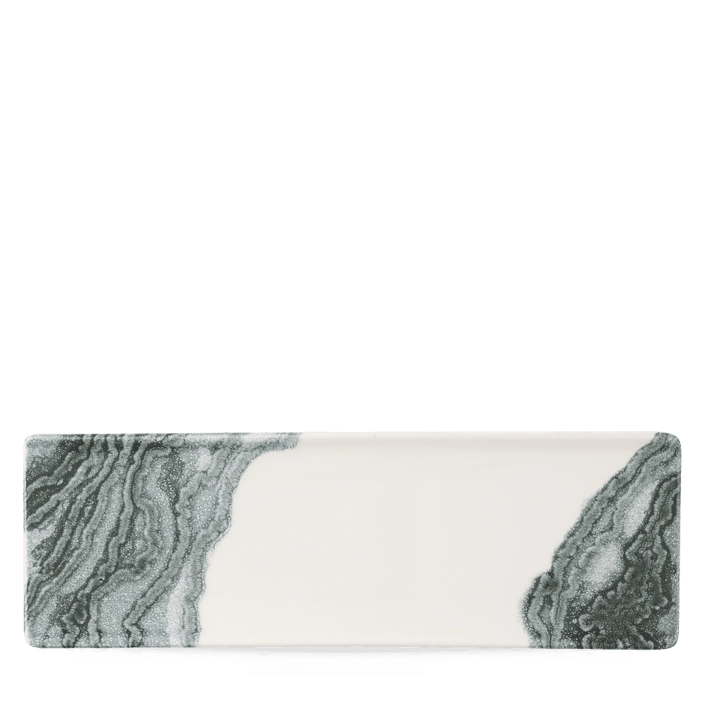 Taca porcelanowa, 320×110 mm, kremowa | CHURCHILL, Tide Black