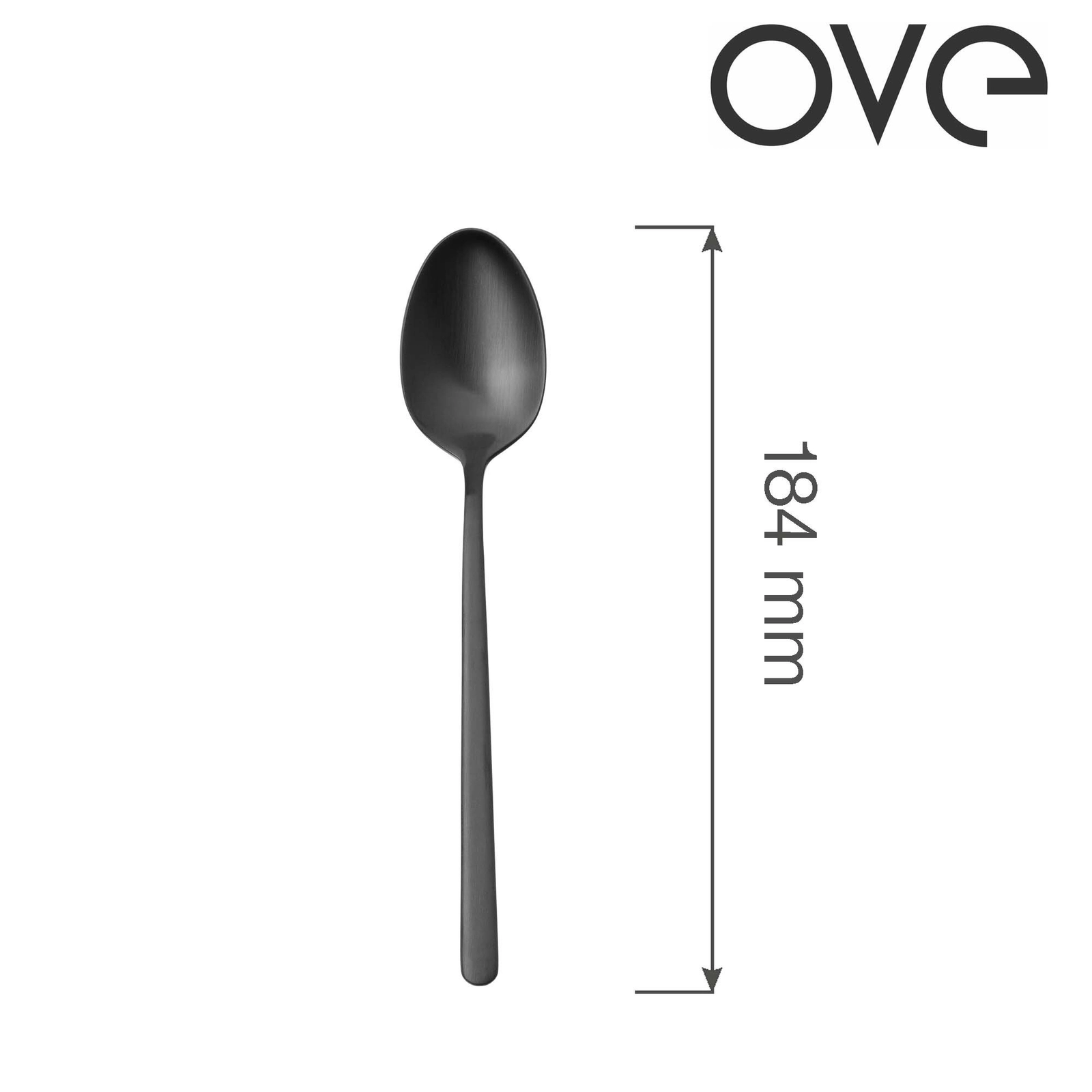Łyżka deserowa, 184 mm | OVE, Amarone Black
