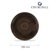Talerz płytki, 288 mm | CHURCHILL, Stonecast Patina Iron Black