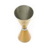 Jigger – miarka barmańska Slim Style, 30/60 ml, złota ze stalową obwódką | BARFLY, M37090GD