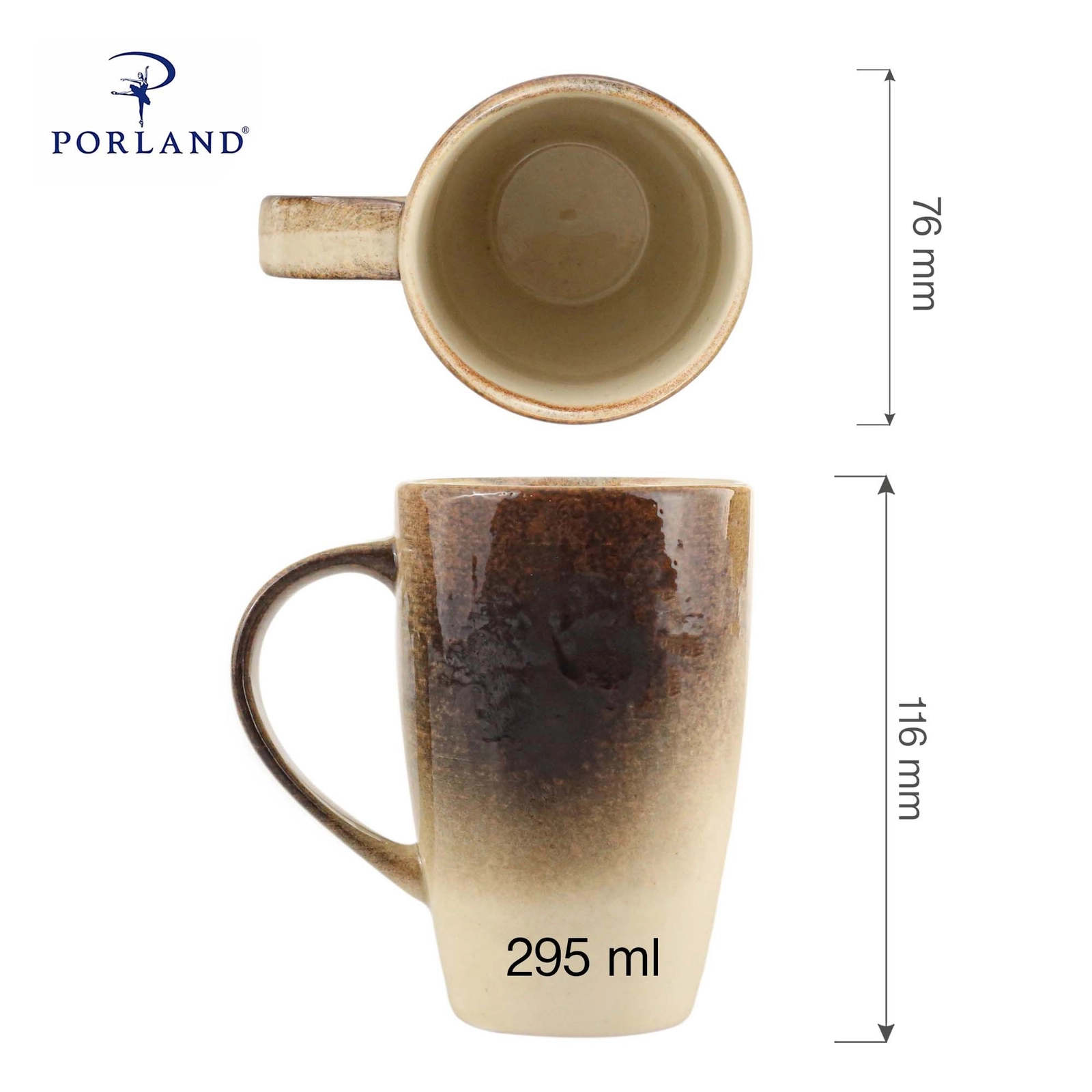 Kubek, 295 ml, Ø76 mm | PORLAND, Genesis