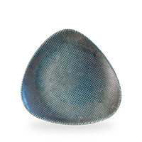 Talerz trójkątny Ø270 mm, niebieski | CHURCHILL, Astro Metallic Blue