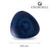 Talerz trójkątny, Ø229 mm | CHURCHILL, Stonecast Plume Ultramarine