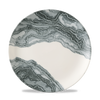 Talerz płytki, Ø260 mm, kremowy | CHURCHILL, Tide Black
