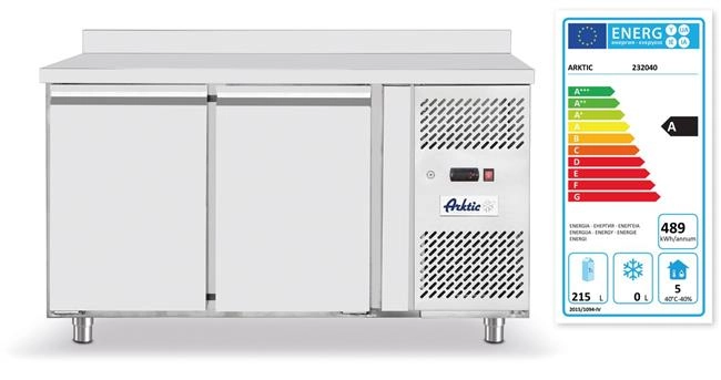 Stół chłodniczy 2-drzwiowy z agregatem bocznym, GN 1/1, 230V, 0,25 kW, 1360x700x879 mm | ARKTIC, 232040