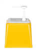 Pojemnik do sosów z pompką, 2,5 l, żółty, 230x210x327 mm | HENDI, 203538