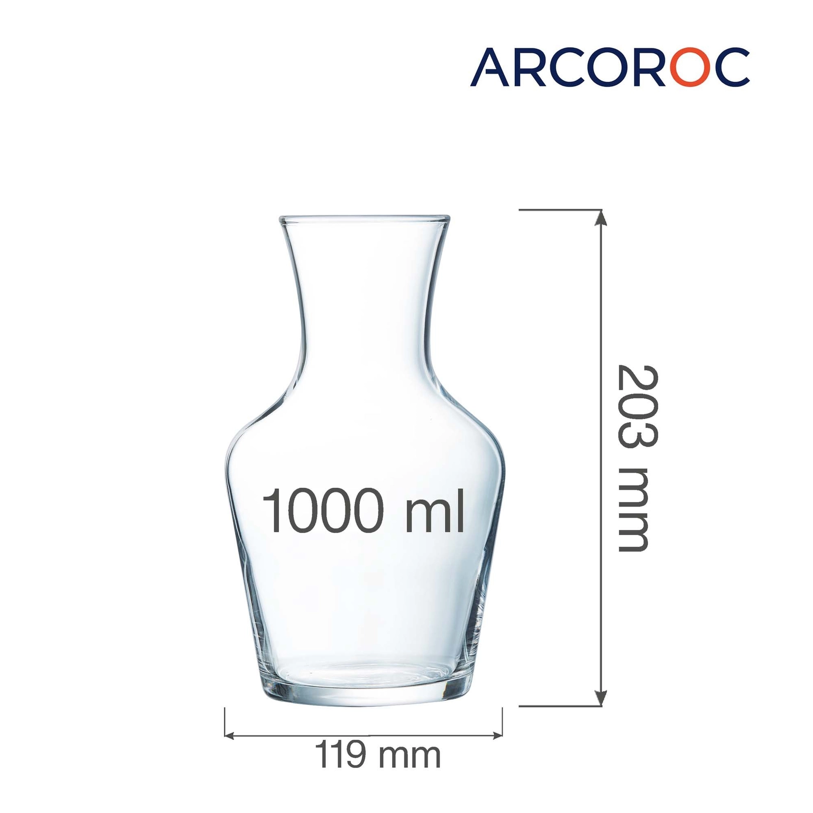 Karafka do wody i wina, 1 l | ARCOROC, Vin