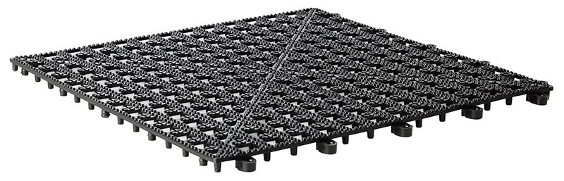 Mata ociekowa 330x330x15 mm, czarna | APS, 93303