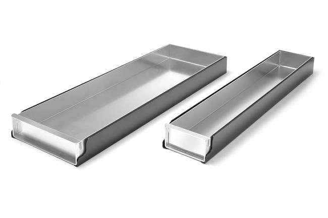 Blacha cukiernicza aluminiowa, zamykana, 580x100x50 mm | HENDI, 689851