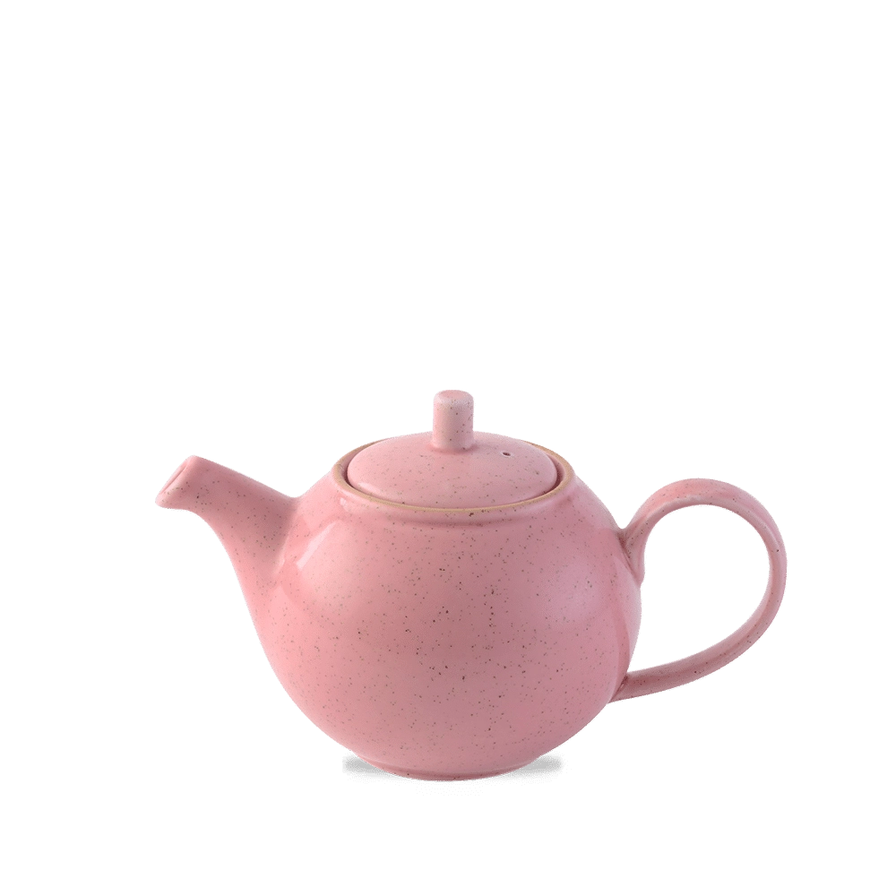 Dzbanek na herbatę, 430 ml, różowy | CHURCHILL, Stonecast Petal Pink