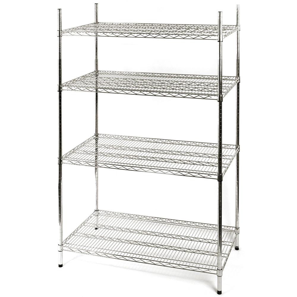 Regał magazynowy chromowany 4-półkowy 1220x455x1800 mm | STALGAST, 680122
