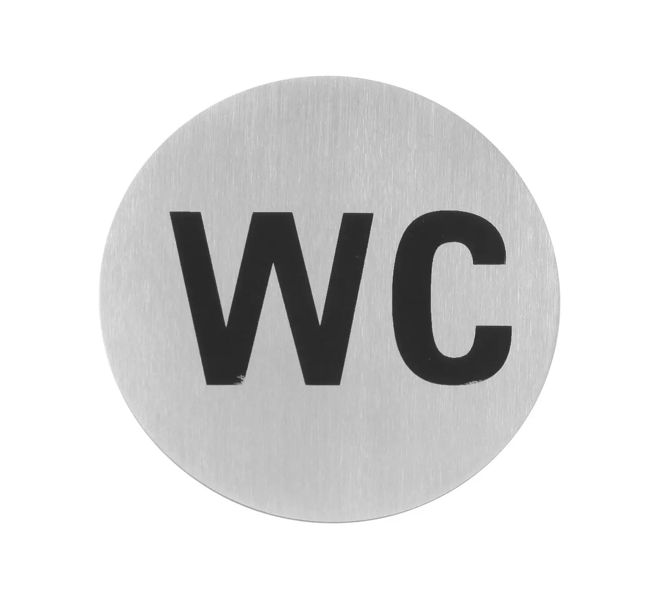 Tabliczka informacyjna na drzwi, WC, ø75 mm | HENDI, 663622