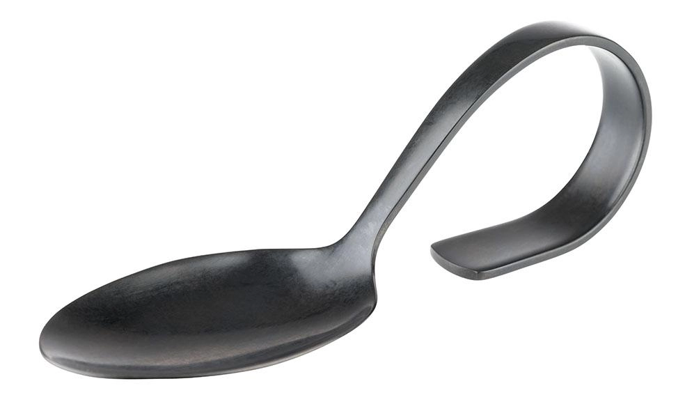 Łyżka przystawkowa ze stali nierdzewnej, 120 mm | APS, Gun-Metal