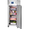 Szafa chłodnicza 2-drzwiowa ze stali nierdzewnej na kółkach, GN 2/1, 650 l, 624×685×1396 mm | STALGAST, 830620