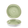 Misa z wysokim rantem o organicznym kształcie, 230×50 mm | CHURCHILL, Stonecast Sage Green