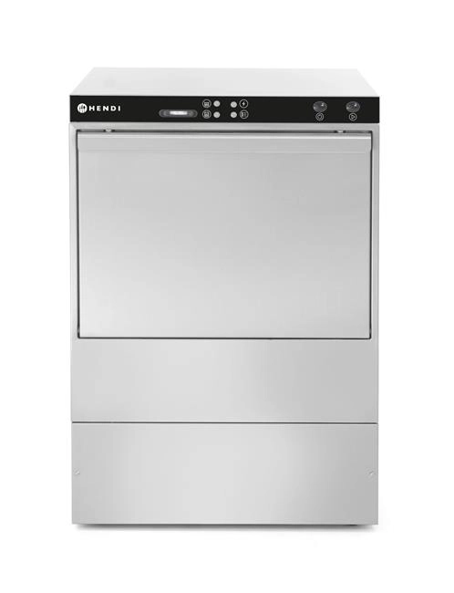 Zmywarka do naczyń 500x500 mm, sterowana elektromechanicznie, 400 V, 6,6 kW, 645x576x837 mm | HENDI, 230305