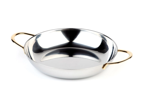 Półmisek okrągły z uchwytami w kolorze złota Ø280 mm | APS, 61280