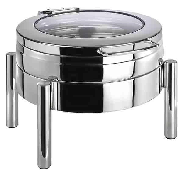 Podgrzewacz okrągły Ø440x330 mm, 6 l, ze szklaną pokrywą | APS, Premium