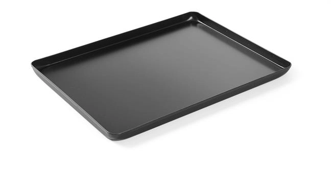 Taca cukiernicza ekspozycyjna, czarna, 400x300x20 mm | HENDI, 808535