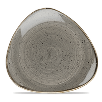 Talerz trójkątny, 229 mm | CHURCHILL, Stonecast Peppercorn Grey