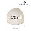 Miska trójkątna, Ø185 mm, 370 ml | CHURCHILL, Stonecast Barley White
