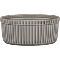Kokilka do dipów z porcelany Ø115 mm, szara | LUBIANA, Art