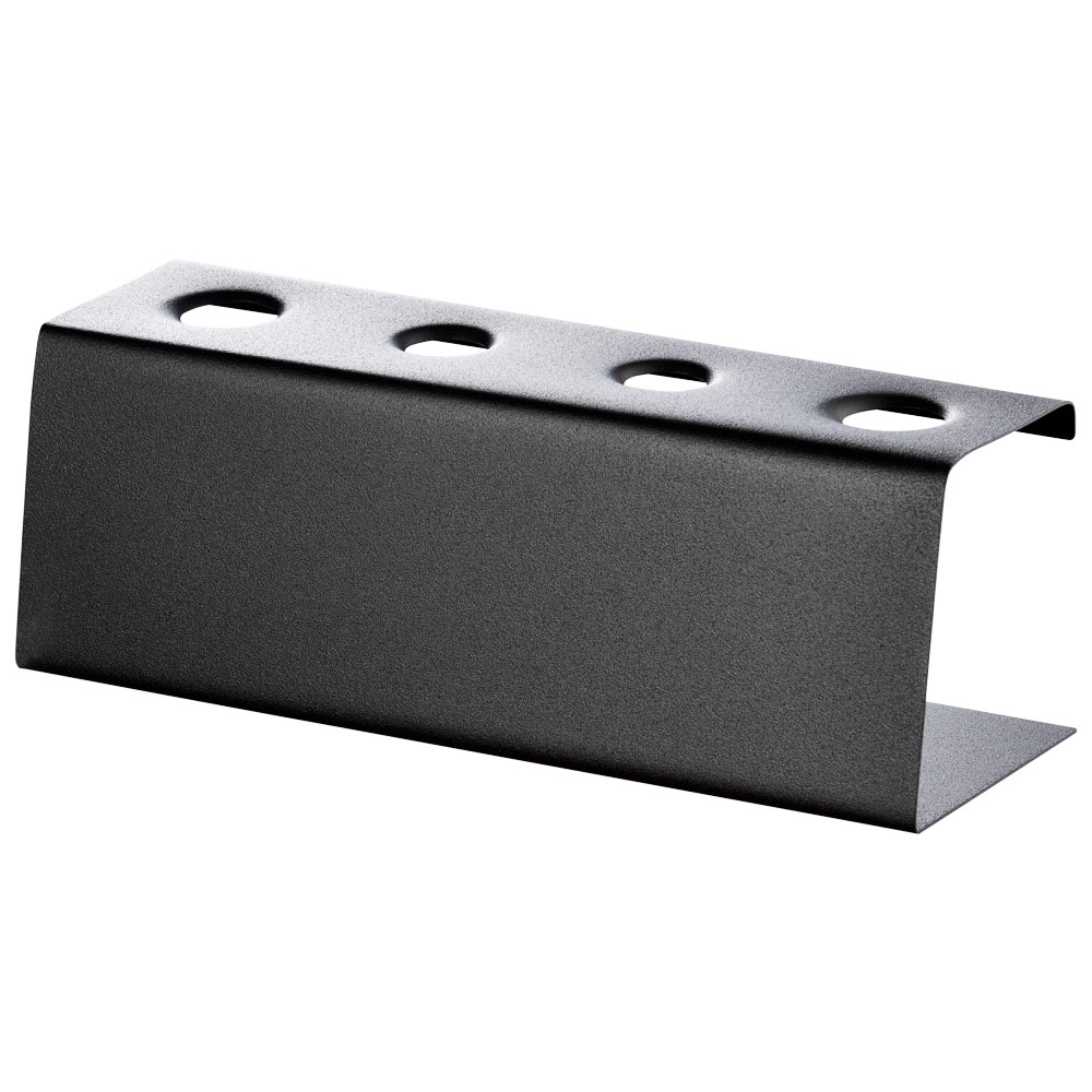 Stojak na wafle do lodów czarny, 4 otwory, 95x275x90 mm, czarny | STALGAST, 536005
