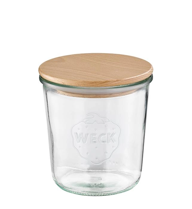 Zestaw dwóch szklanych pojemników, 0,58 l, 110×110 mm | APS, Weck