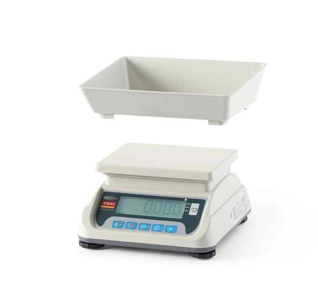 Waga sklepowa LCD z portem RS232 i legalizacją, 6 kg, 255x264x189 mm | TEM, ECO+