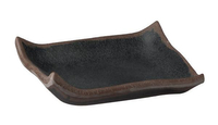 Półmisek kwadratowy z melaminy 145x145x20 mm, czarny | APS, Marone