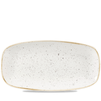Talerz prostokątny, 298×153 mm | CHURCHILL, Stonecast Barley White