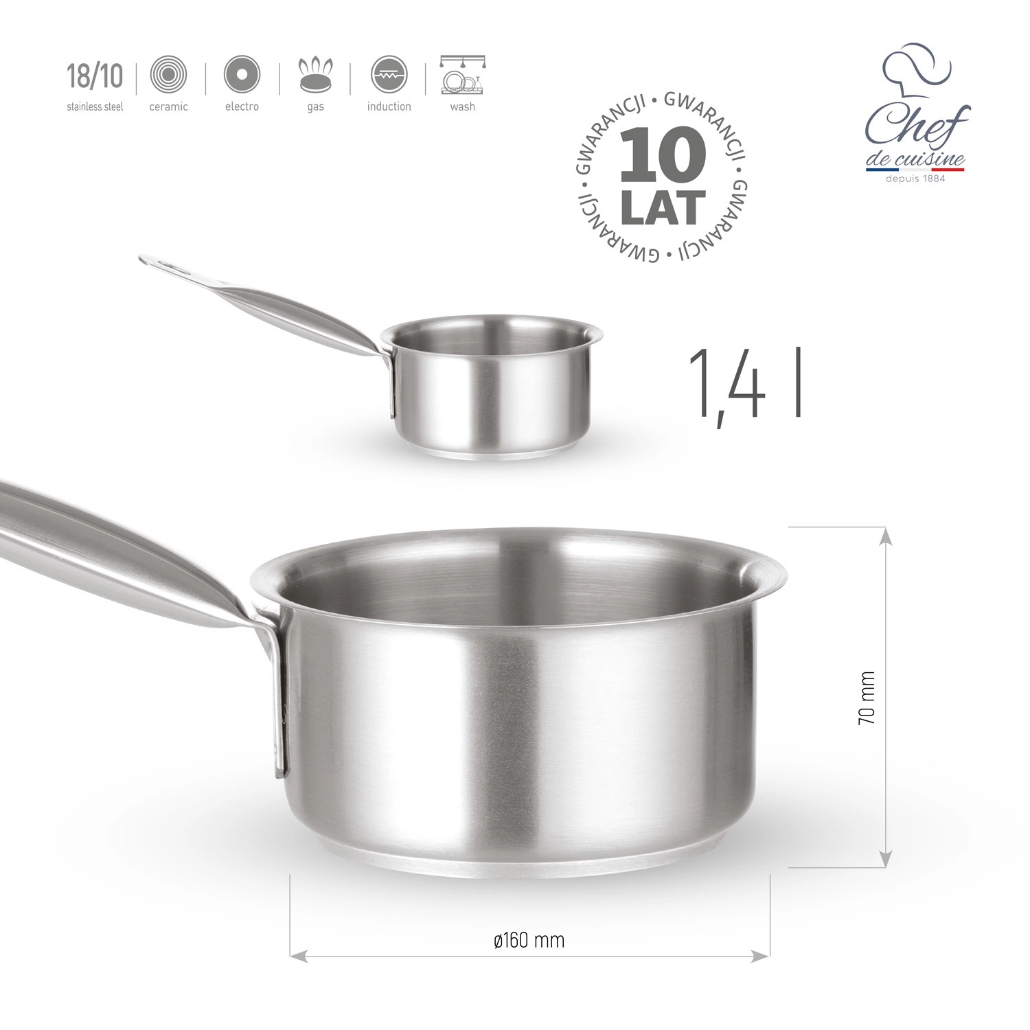 Rondel 1,4 l, Ø160 mm | CHEF DE CUISINE, 831670