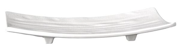 Półmisek prostokątny z melaminy 220x120 mm, czarny | APS, Zen